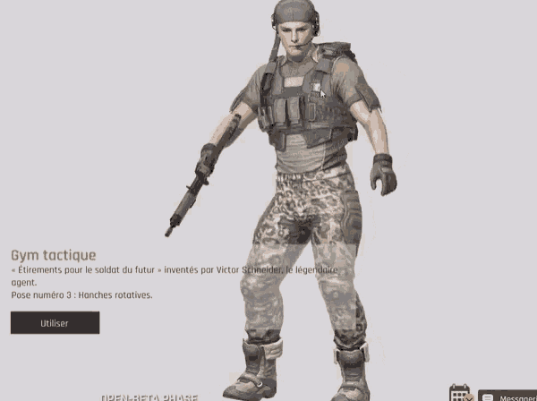 a man in a military uniform is holding a gun in a gym tactice pose