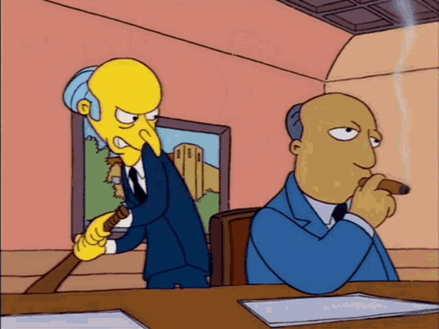 Beating Mr Burns GIF - Beating Mr Burns Bat GIFs