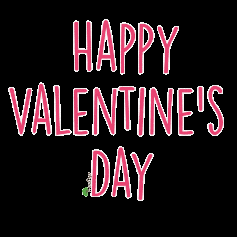 a valentine 's day greeting card with the words `` happy valentine 's day '' .