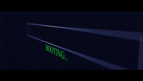 a green screen with a blue rectangle that says ' loading ' on it