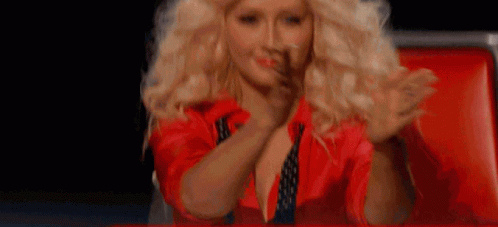 Clapping Christina Aguilera GIF - Clapping Christina Aguilera Applause GIFs