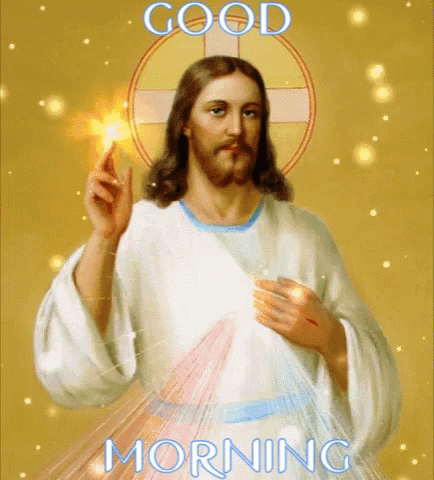 Good Morning Jesus GIF - Good Morning Jesus Jesus Christ GIFs