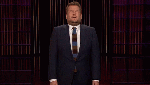When A Creep Is Lurking Near You GIF - James Corden Is It Gone Scared GIFs