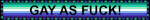 a blurry image of the word gay as fuck