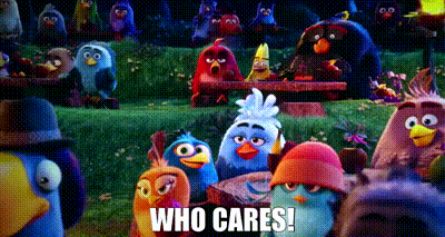Angry Birds Red GIF - Angry Birds Red Who Cares GIFs