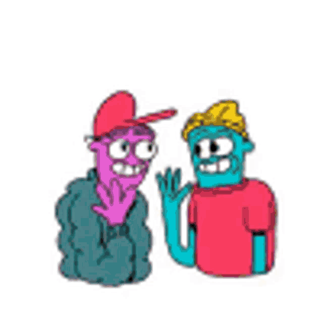 a cartoon of two monsters hugging each other with the words happy brothers day bro on the bottom