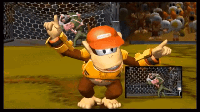 Mario Strikers Charged Diddy Kong GIF - Mario Strikers Charged Diddy Kong Dancing GIFs
