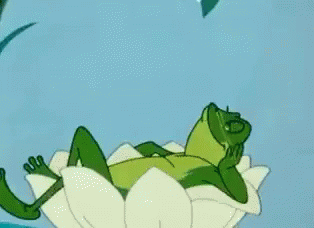 лягушка союзмультфильм отдых расслаблен лежать GIF - Frog Traveller Soviet Cartoon GIFs