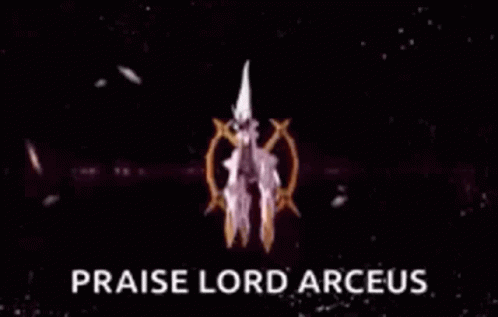 God Pokemon GIF - God Pokemon Praise The Lord Arceus GIFs