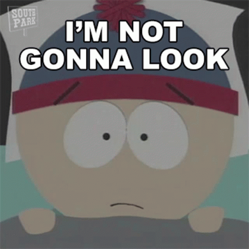 Im Not Gonna Look Stan Marsh GIF - Im Not Gonna Look Stan Marsh South Park GIFs