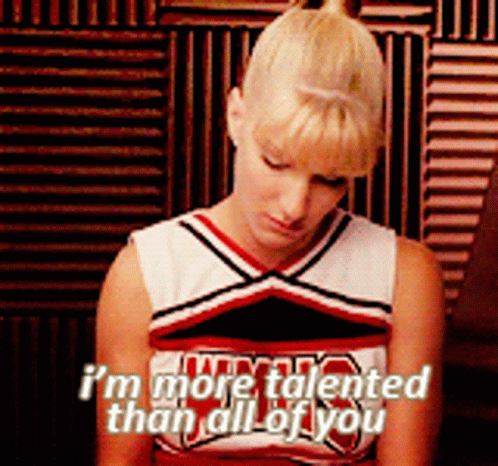 Glee Brittany Pierce GIF - Glee Brittany Pierce Im More Talented Than All Of You GIFs