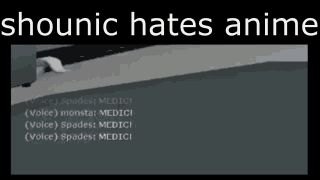 a screenshot of a video that says ' shounic hates anime '