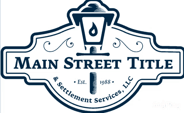 a logo for main street title and settlement services