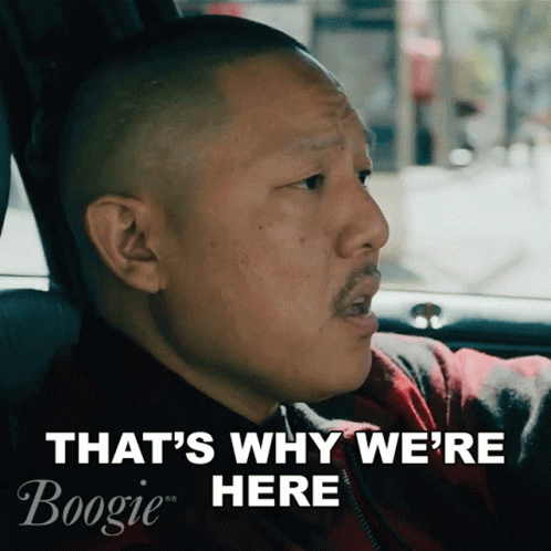 Thats Why Were Here Jackie GIF - Thats Why Were Here Jackie Eddie Huang GIFs