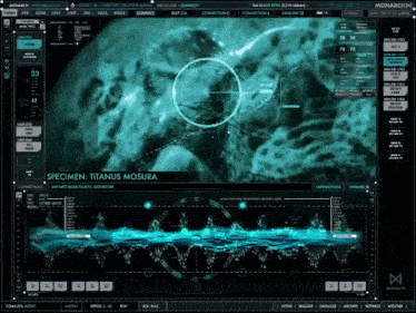 a computer screen shows a picture of a titanus mosaura