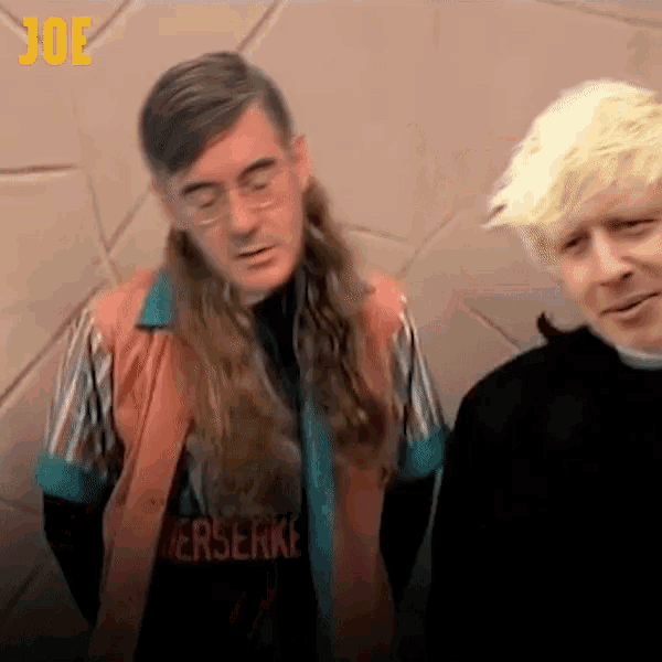 two men are standing next to each other and one has a shirt that says berserke on it