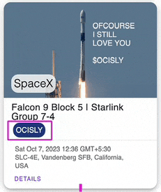 a flyer for spacex falcon 9 block 5 i starlink group 7 4