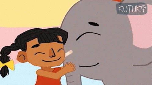 Hugging The Elephant Ki GIF - Hugging The Elephant Ki Minku GIFs