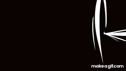 a person is walking in the dark with a make a gif.com watermark