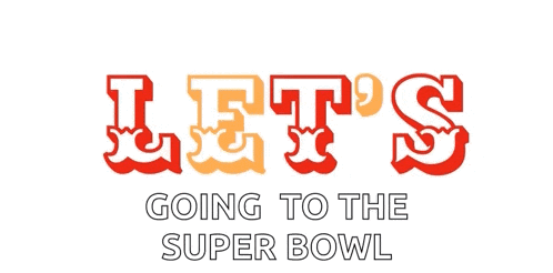 a football helmet with the words going to the super bowl written below it
