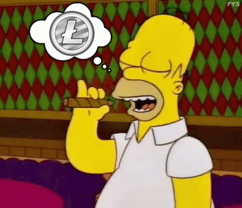 Homer Simpson Litecoin GIF - Homer Simpson Litecoin Crypto GIFs