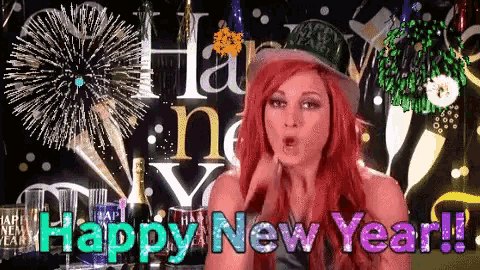 Becky Lynch Happy New Year GIF - Becky Lynch Happy New Year New Years GIFs