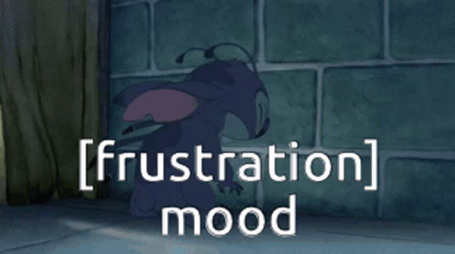 Mood Frustration GIF - Mood Frustration Stitch GIFs