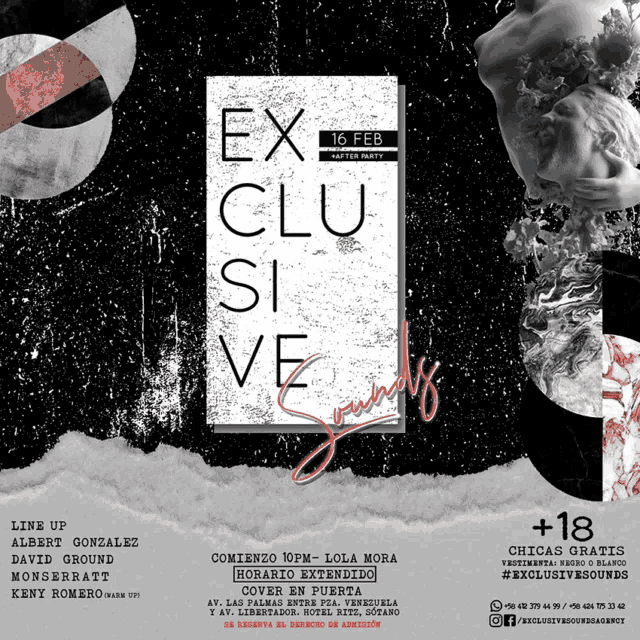 a poster for a party that takes place on february 16