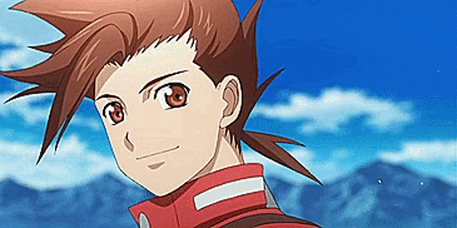 a close up of a cartoon character with red hair