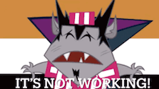 a picture of a cartoon character with the words it 's not working on the bottom