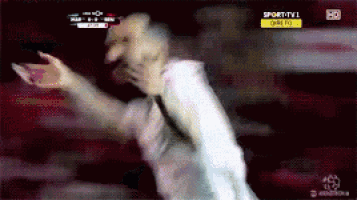 a soccer game is being played on a sport tv