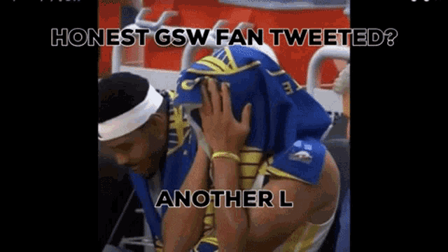 a screenshot of a gsw fan tweeted another l