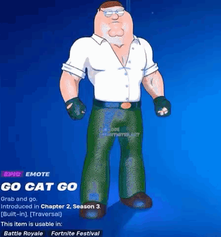 Peter Griffin Fortnite Peter Griffin Emoting GIF