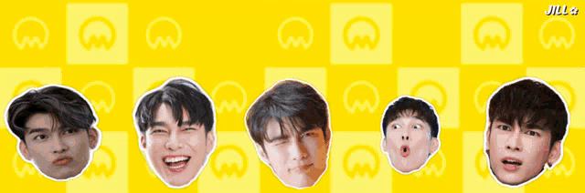 a banner that says ' new suppasit ' on it with a bunch of faces