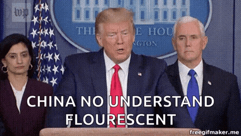 donald trump is giving a speech at the white house while mike pence watches