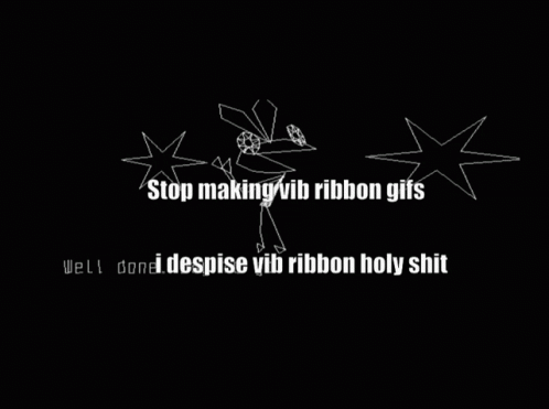 Vib Ribbon Vibri GIF - Vib Ribbon Vibri Shut Up GIFs