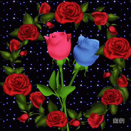Rose Red Rose GIF - Rose Red Rose Blue Rose GIFs