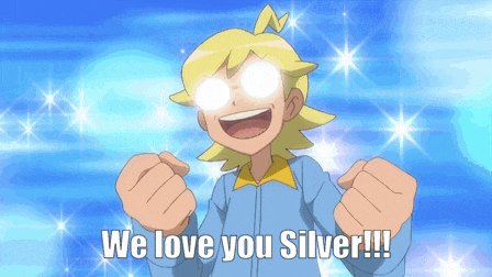 a cartoon character says " we love you silver !!! "
