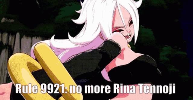 rule 9921 : no more rina tennoji is written on a cartoon