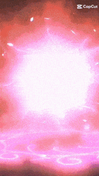a pink background with a white circle in the middle and the word capcut at the bottom
