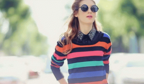 Stripes & Floral GIF - Clothes Style Stripes GIFs