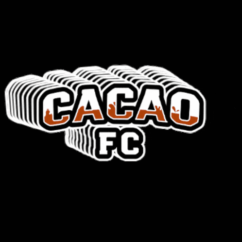 a logo for cacao fc is shown on a dark background