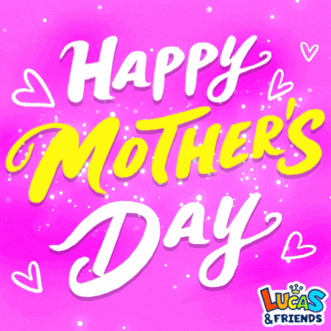 a pink background with the words happy mother 's day in yellow