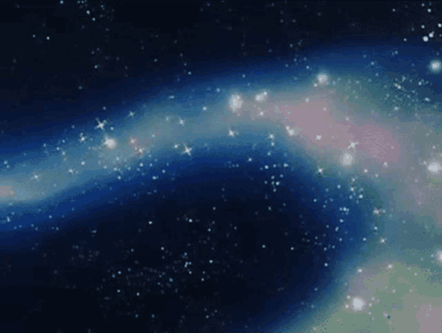 a galaxy with lots of stars and a blue background