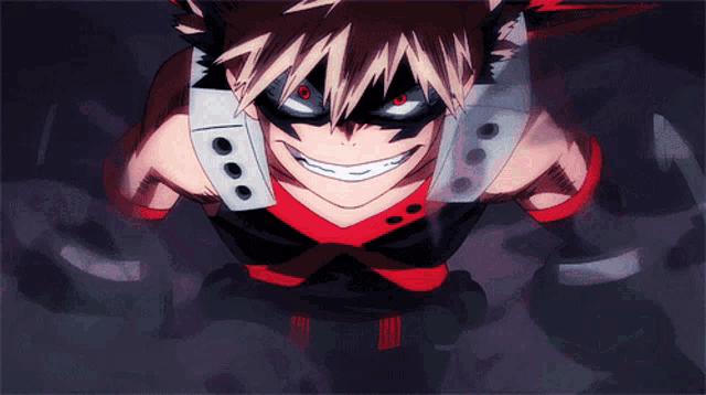 a close up of a cartoon character with a huge smile on his face