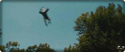 a picture of a person flying through the air with a watermark that says ' disney ' on it