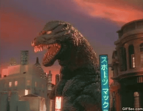 Godzilla Snarl GIF - Godzilla Snarl Thefuck GIFs