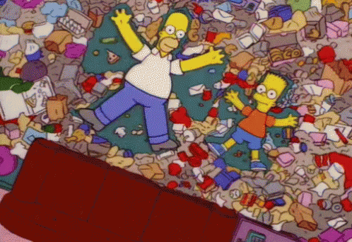 Trash Angels - Messy GIF - Mess Simpsons Disorganized GIFs