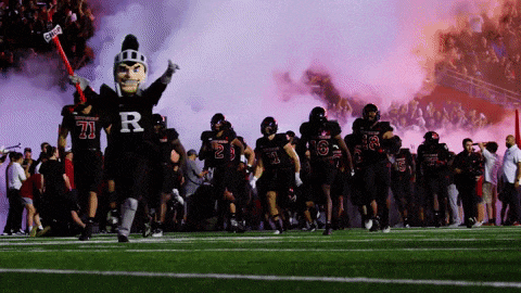 a football team with the letter r on their shirts
