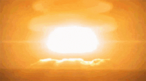 the sun is shining brightly in the sky with a lot of clouds